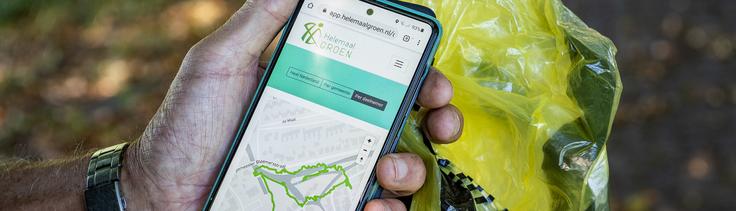 zwervuil-rapen-app-helemaal-groen