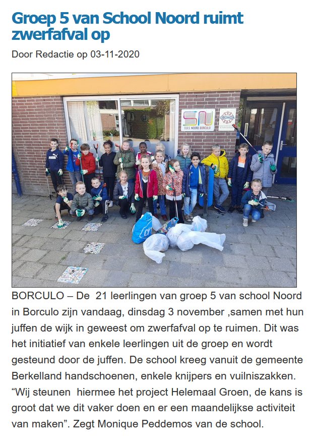 school-noord-borculo-zwerfafval-opruimen